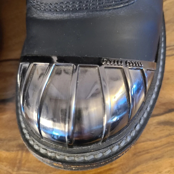 Miu Miu Combat Leather Winter Boots - Picture 4 of 13